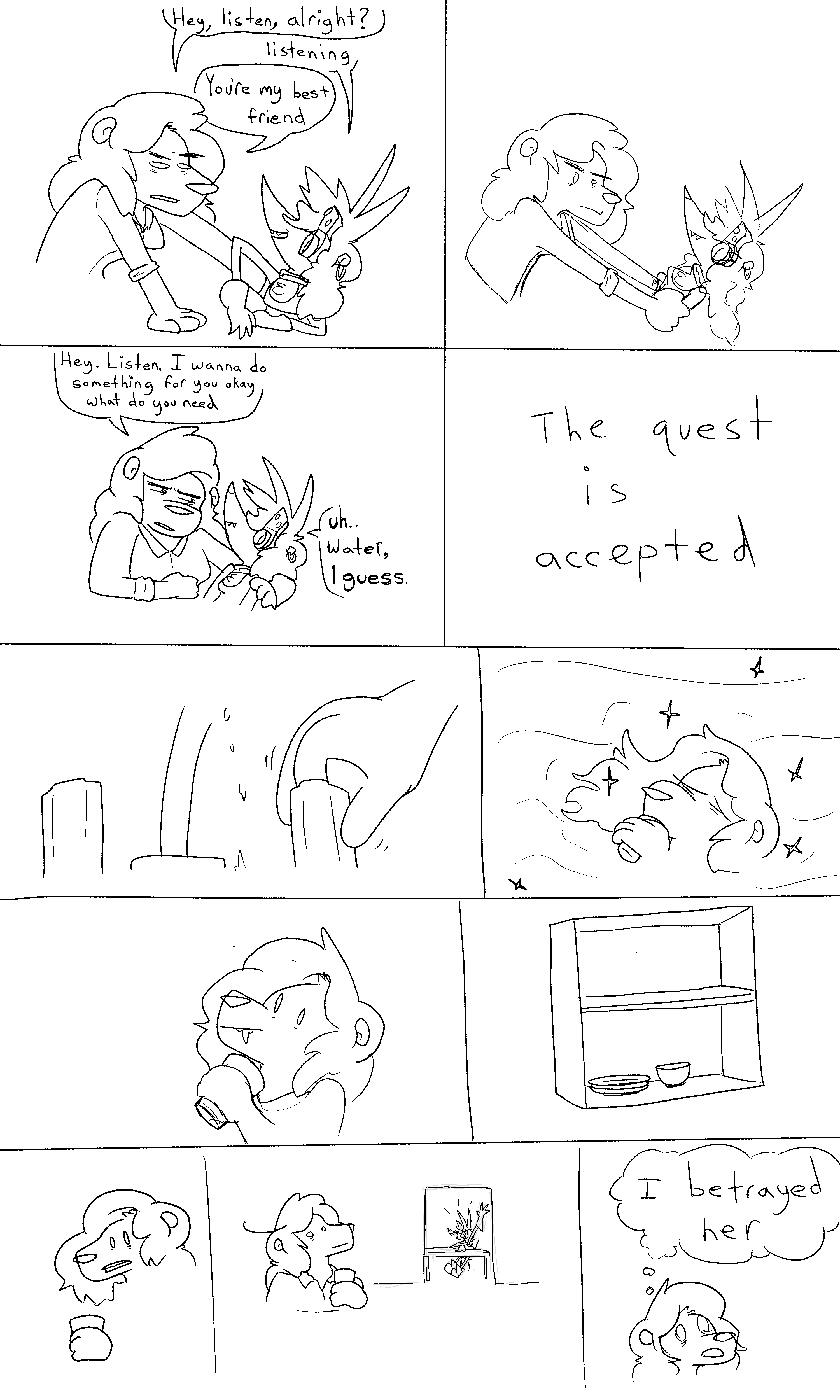 panel two: shit nearly gets a lot weirder